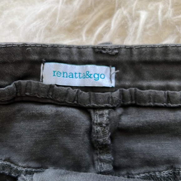 Gray lace up mini skirt - Picture 2 of 4